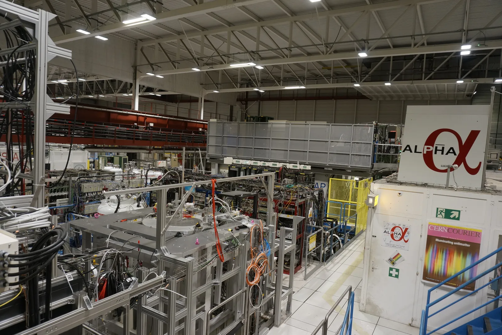 The ALPHA experiment in the Antiproton Decelerator hall at CERN