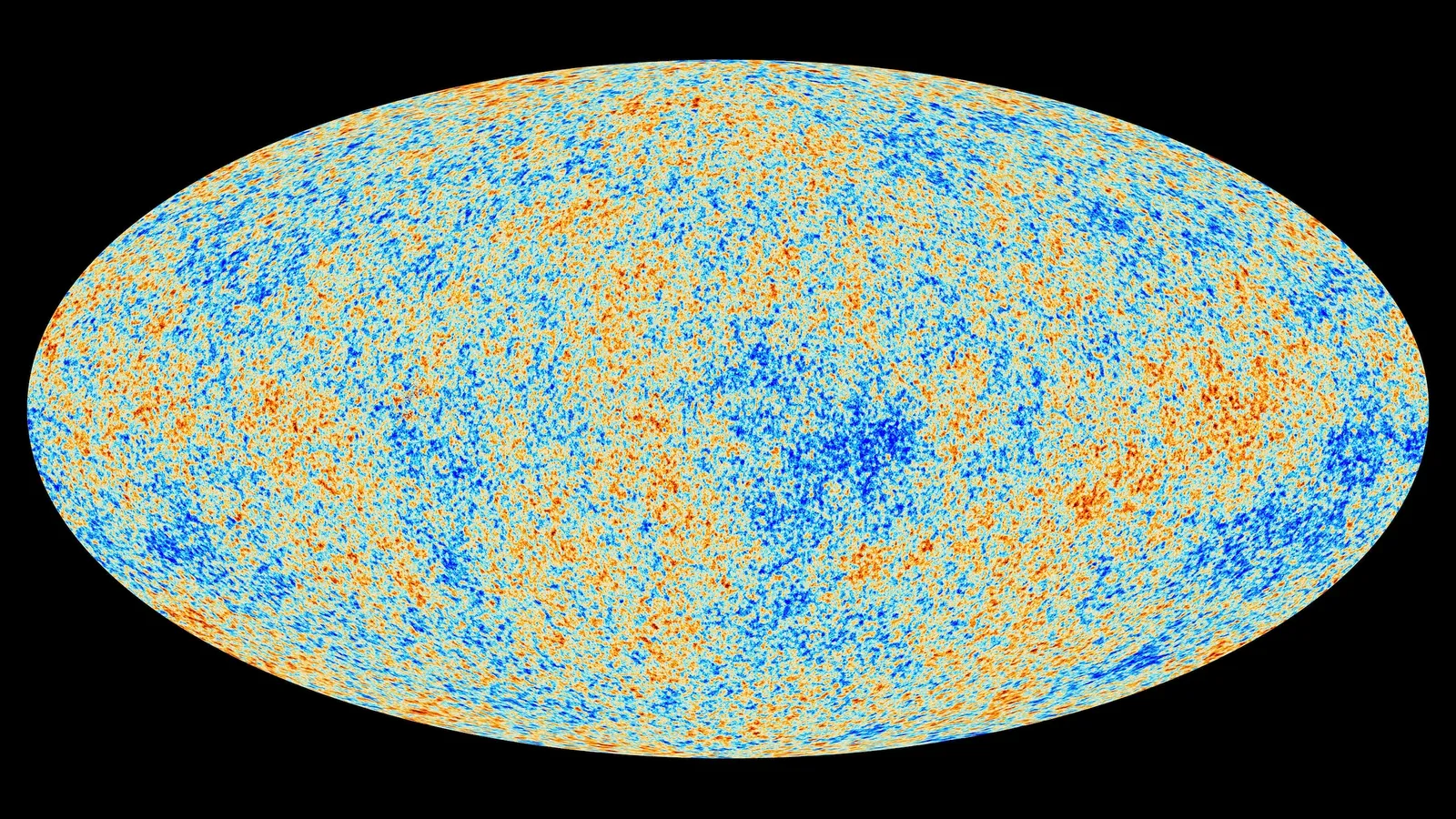 Map of the cosmic microwave background measured by the Planck satellite