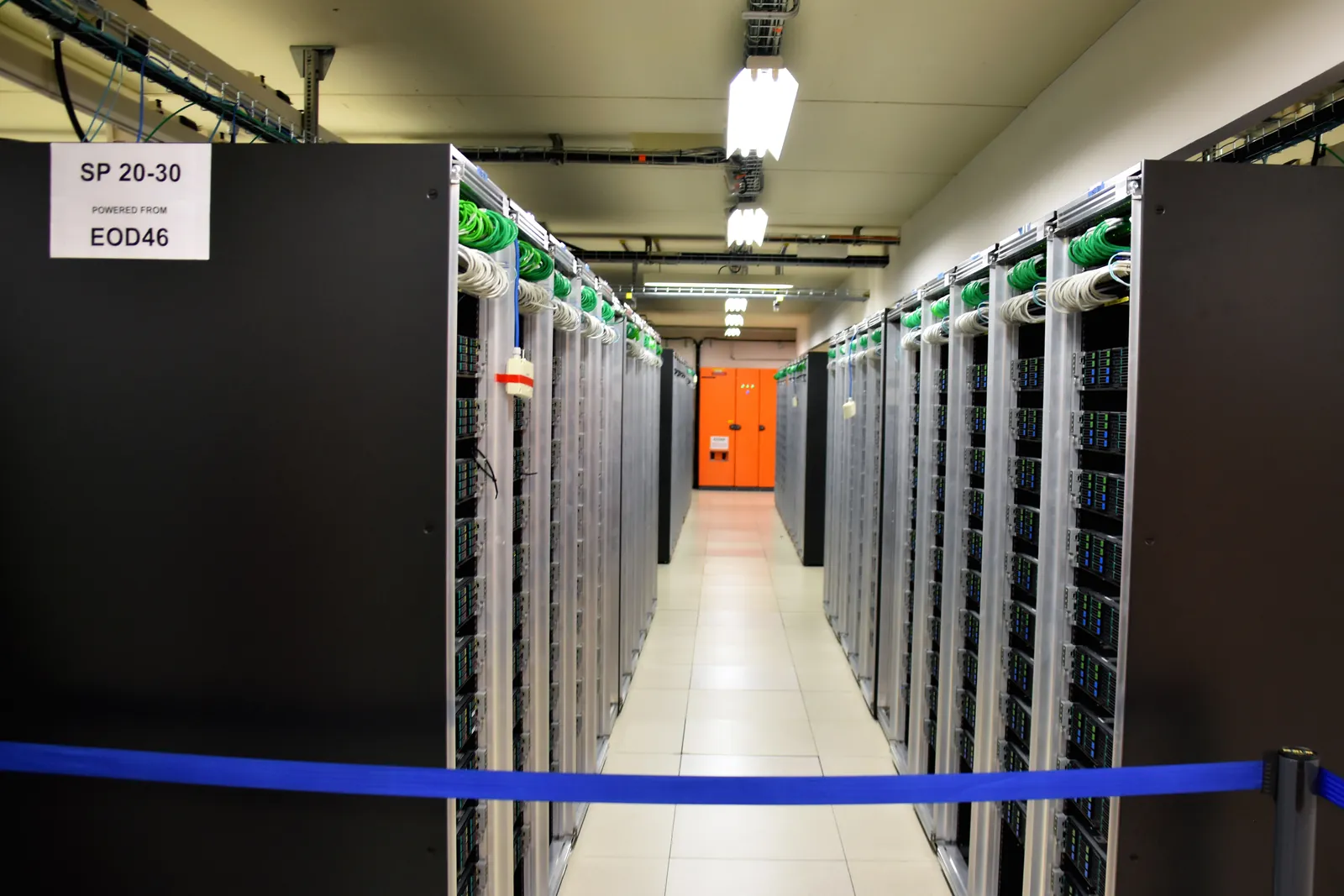 Rows of servers in the CERN Data Centre